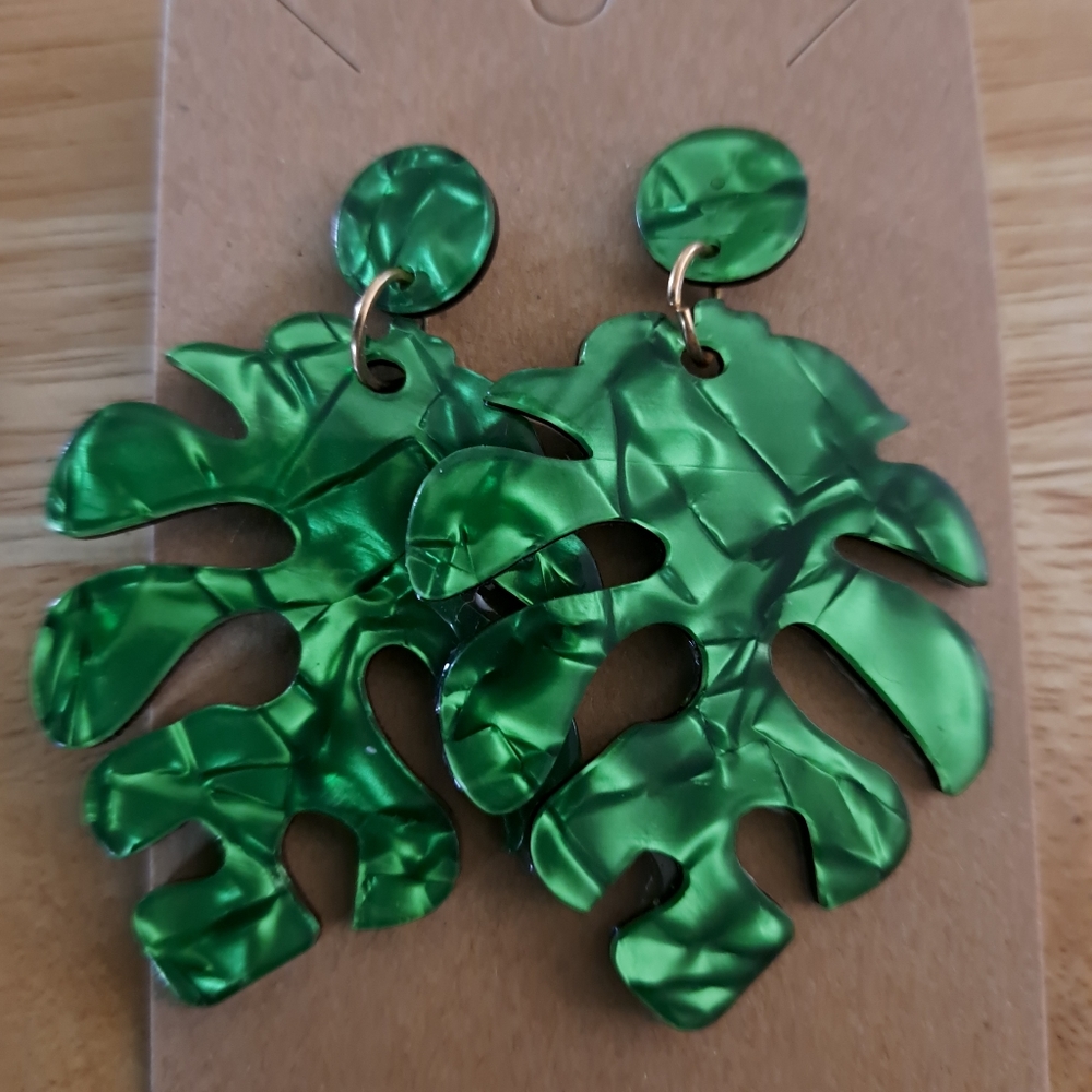 Handcrafted Acrylic post back Earrings